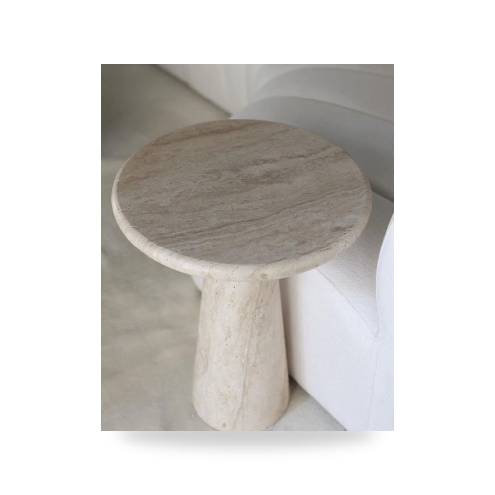 مرآة ديكور جدارية طاولة جانبية بيج 30×30 موديل RF-HJ104 Royal Furniture