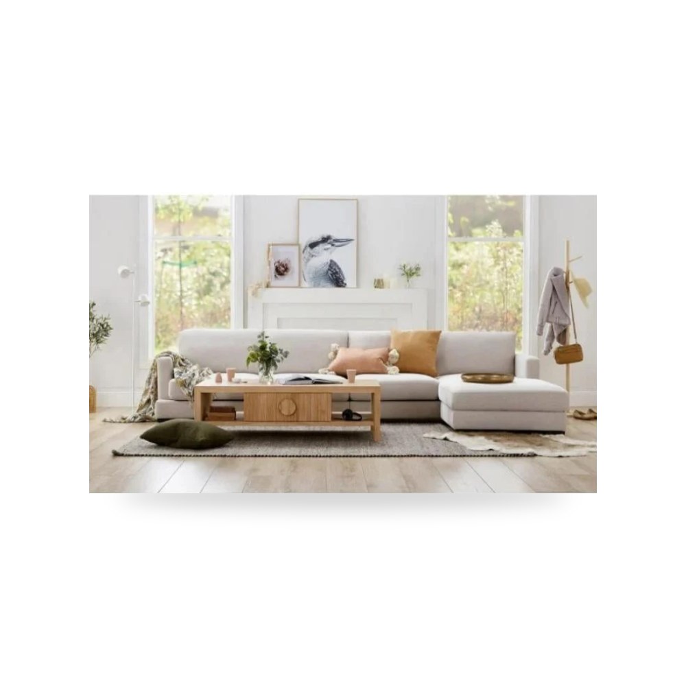 أريكة بيج 350×170 Royal Furniture موديل RF-HJ60