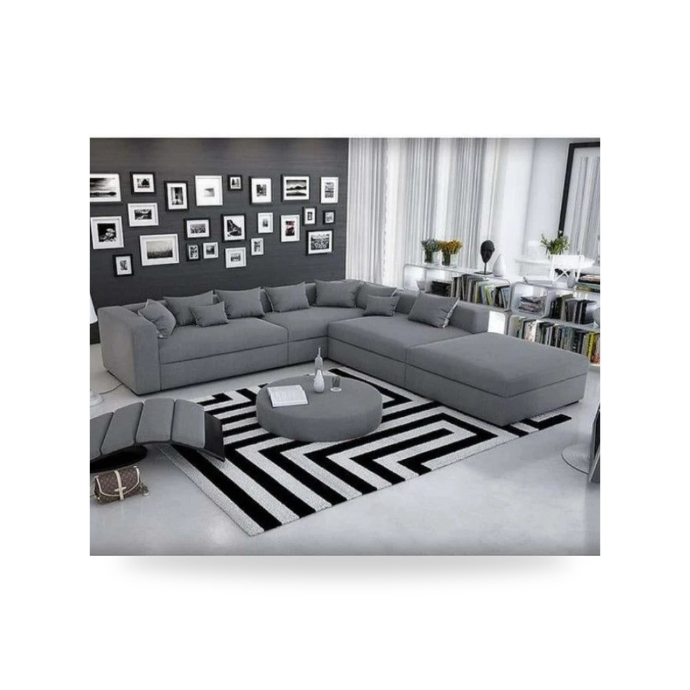 كنب زاوية أريكة مقطعية رمادي Royal Furniture موديل RF-HJ50