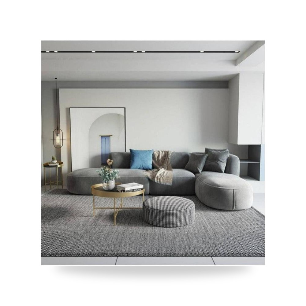 أريكة رمادي 350×170 Royal Furniture موديل RF-HJ48