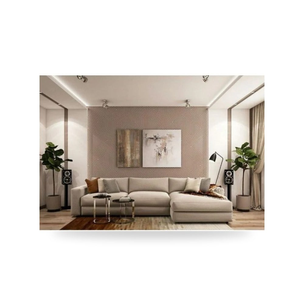أريكة رمادي Royal Sleek L Shape 270×180 Royal Furniture موديل RF-HJ34