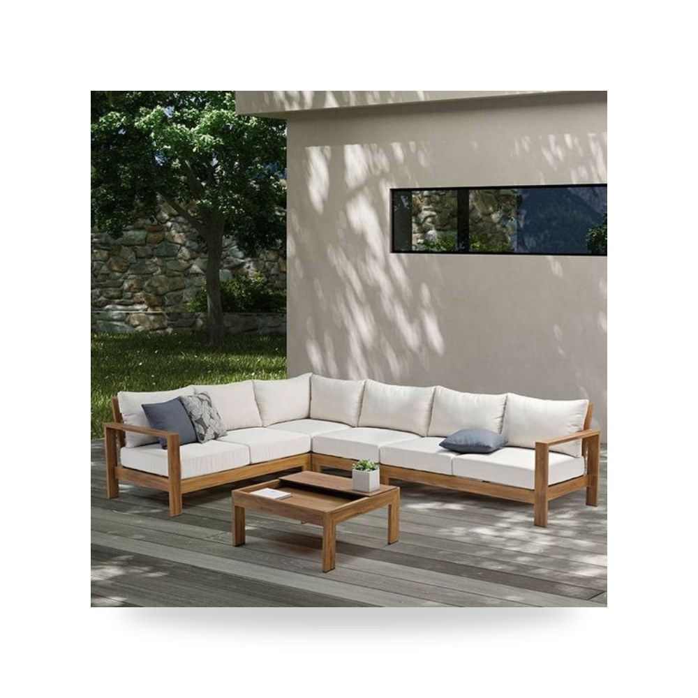 طاولة حدائق خارجية - طاولة أبيض Royal Outdoor 250×350 - من Royal Furniture - طراز RF-HJ26