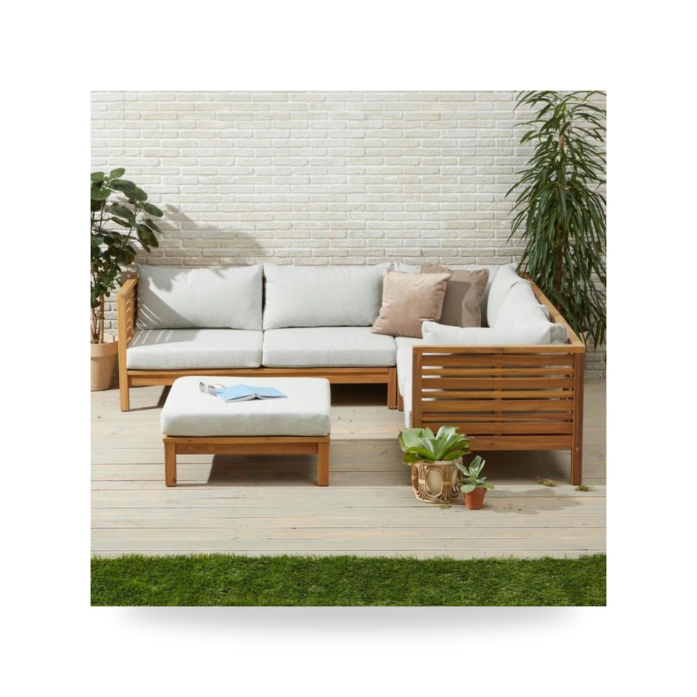 طاولة حدائق خارجية - طاولة أبيض 250×250 معتمد - من Royal Furniture - طراز RF-HJ16 - مقاس