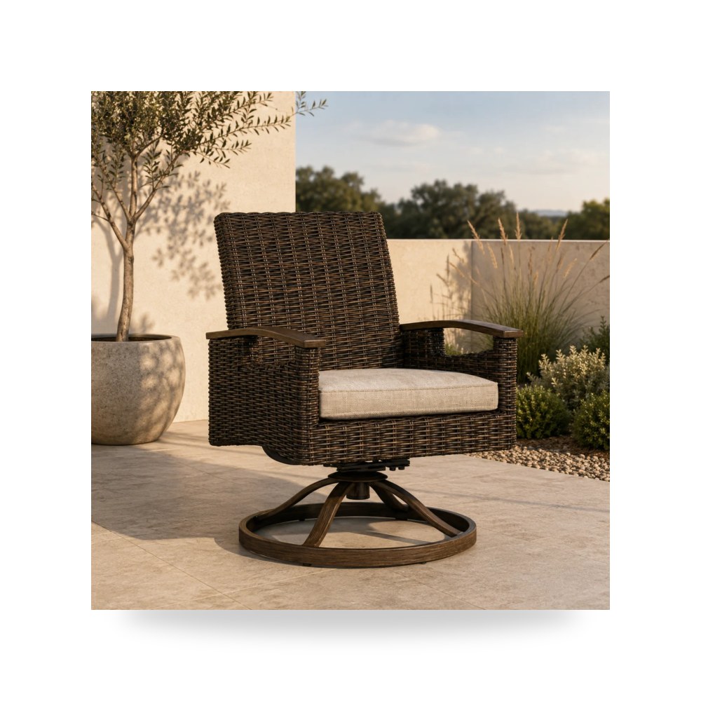 كرسي جلوس بتصميم أنيق - SWIVEL CHAIR W - CUSHION ( 2 - CN)