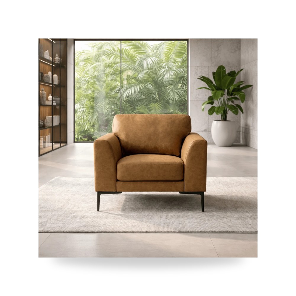كرسي جلوس بتصميم أنيق - كرسي بني Dallas - طراز WHC04321V