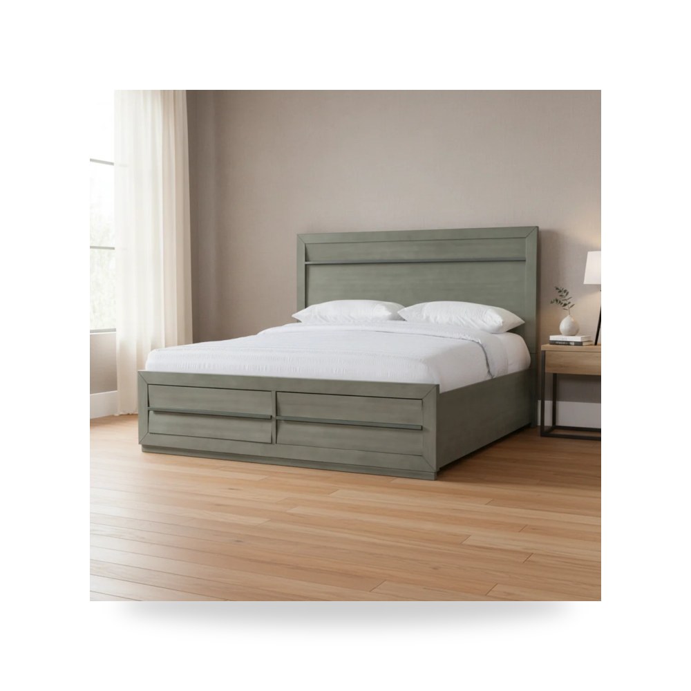 سرير رمادي Nashville روتس موديل B-25263-bed