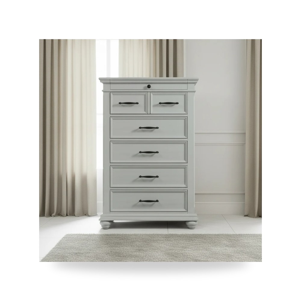 أثاث غرف نوم وأسرّة - رمادي Slater - طراز SR300CH
