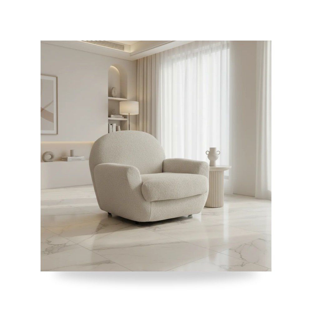 كرسي جلوس بتصميم أنيق - كرسي بيج موديل WR0802 005421 - طراز WR0802-005421