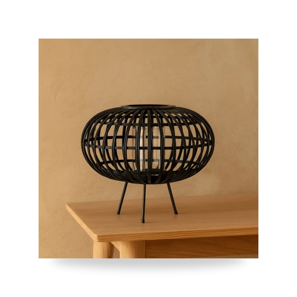 فانوس خيزران موديل 100074374 Alrugaib Furniture X Nice