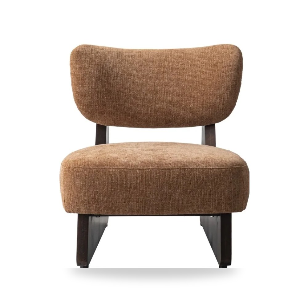 كرسي بذراعين فاخر - Najdi Majlis Modular Brown Accent Chair