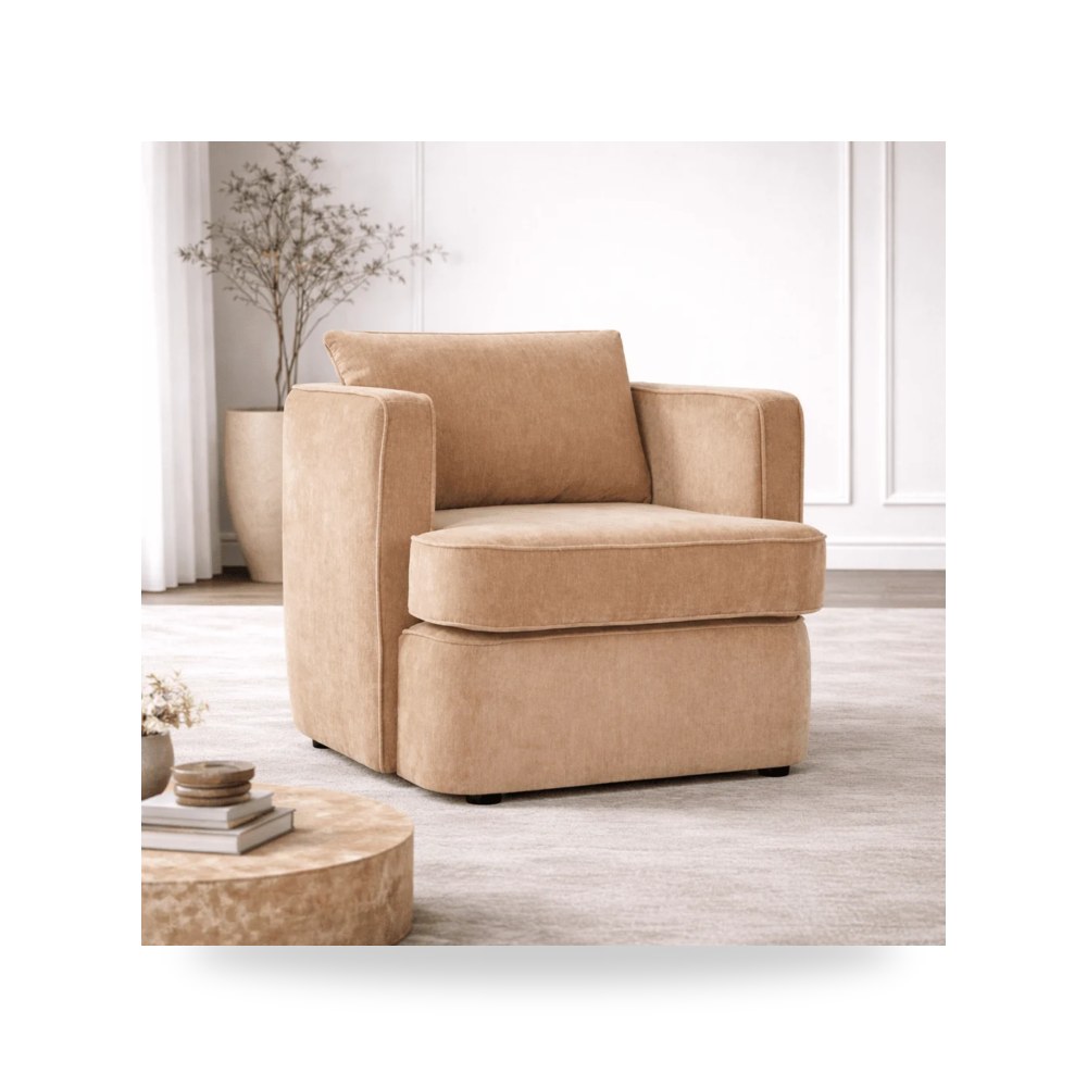 كرسي جلوس بتصميم أنيق - كرسي أصفر Mirae - طراز R2270-001122
