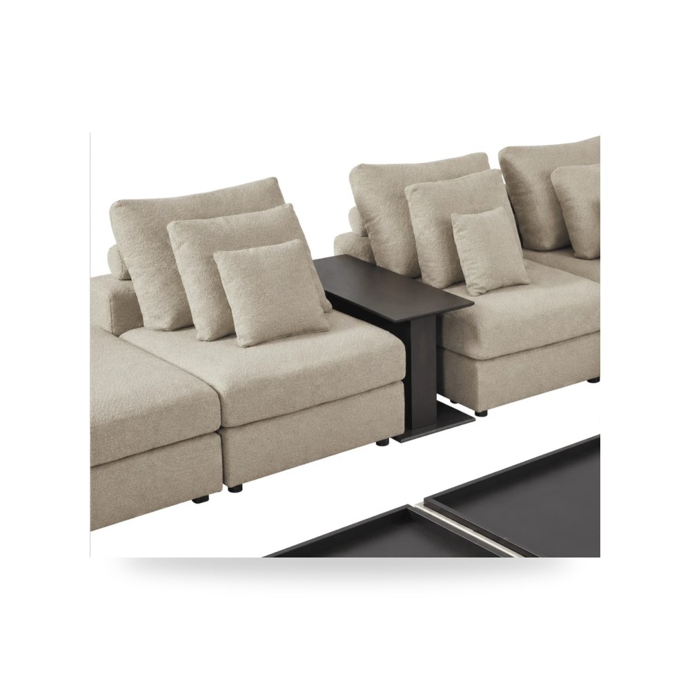 بوف ومسند قدم عثماني - بوفيه كونسول بني موديل R2270 - طراز R2270-0009-04