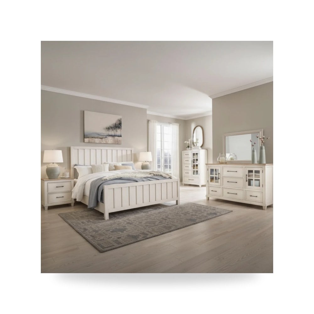 أثاث غرف نوم وأسرّة - طقم غرفة نوم Ashley موديل B683 KingSet