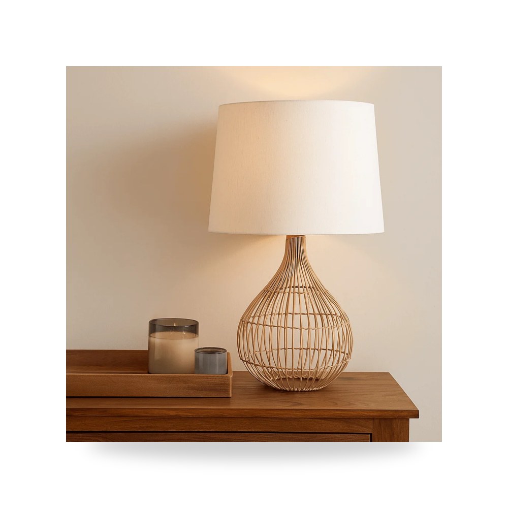 مصباح طاولة RATTAN Sagebrook Home موديل 52031