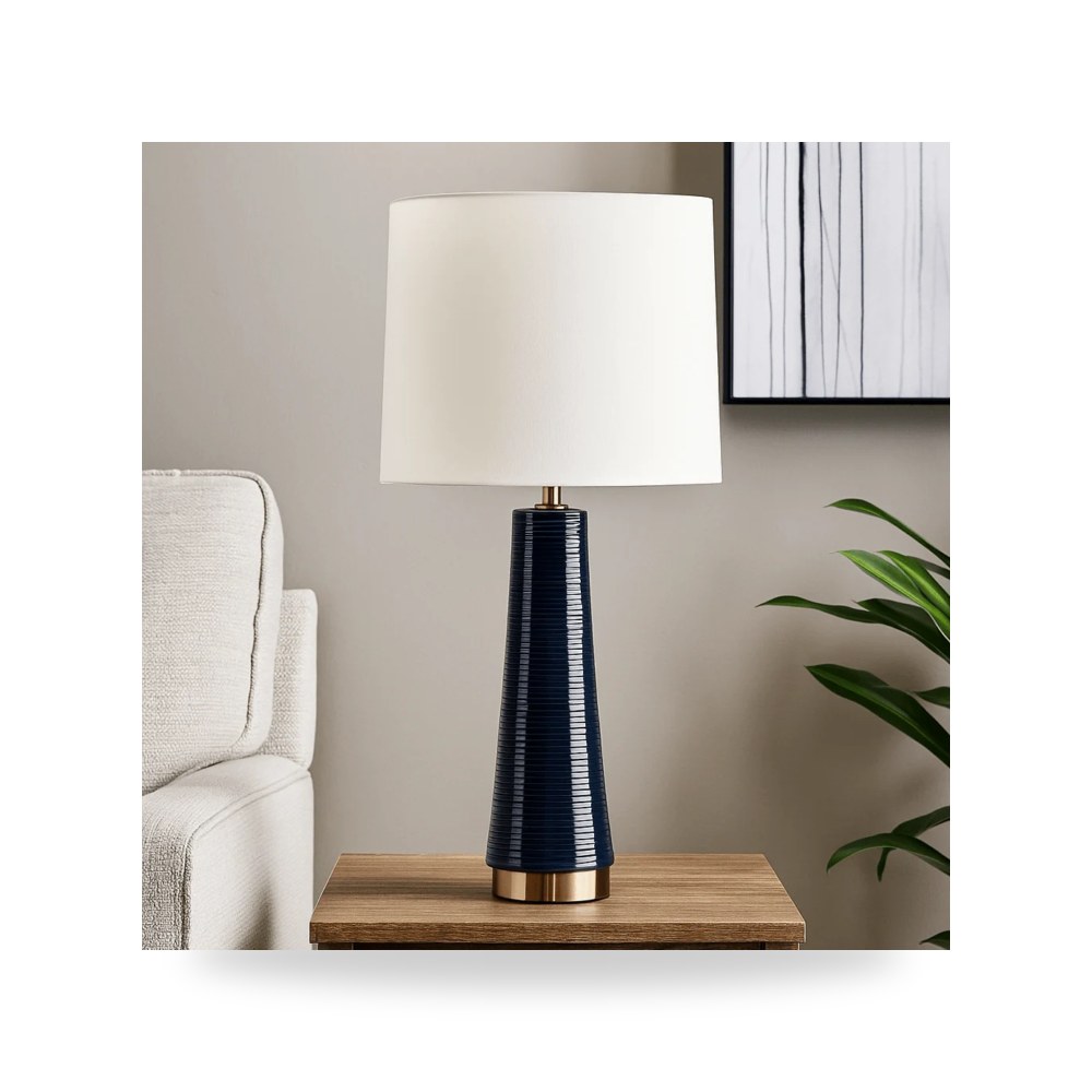 مصباح طاولة سيراميك أسود LAMP, BLACK من ساج بروك هوم Sagebrook Home