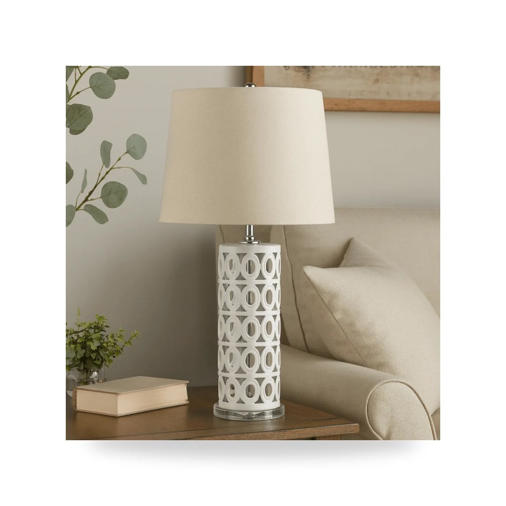 مصباح طاولة سيراميك CACERAMIC Sagebrook Home موديل 51047