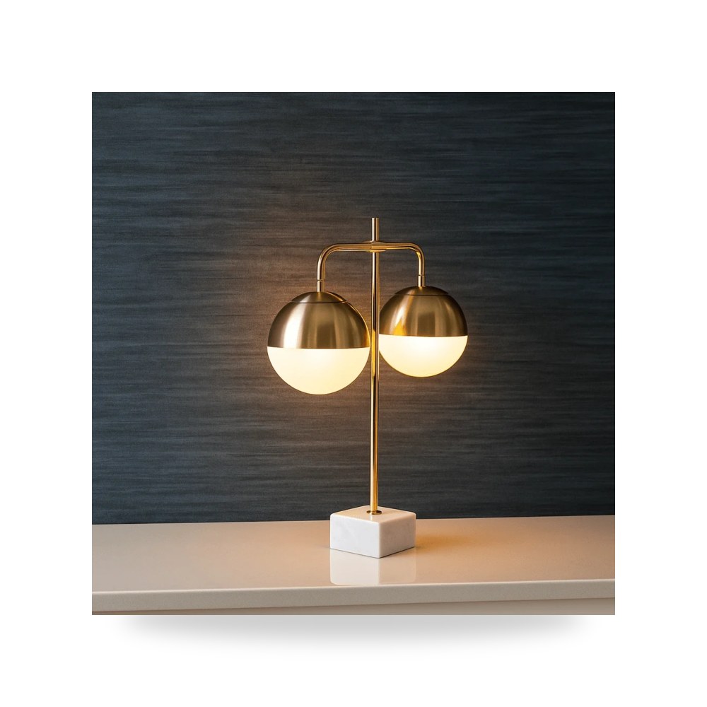 مصباح طاولة زجاج أخضر TEARDROP LAMP, GREEN من ساج بروك هوم Sagebrook Home