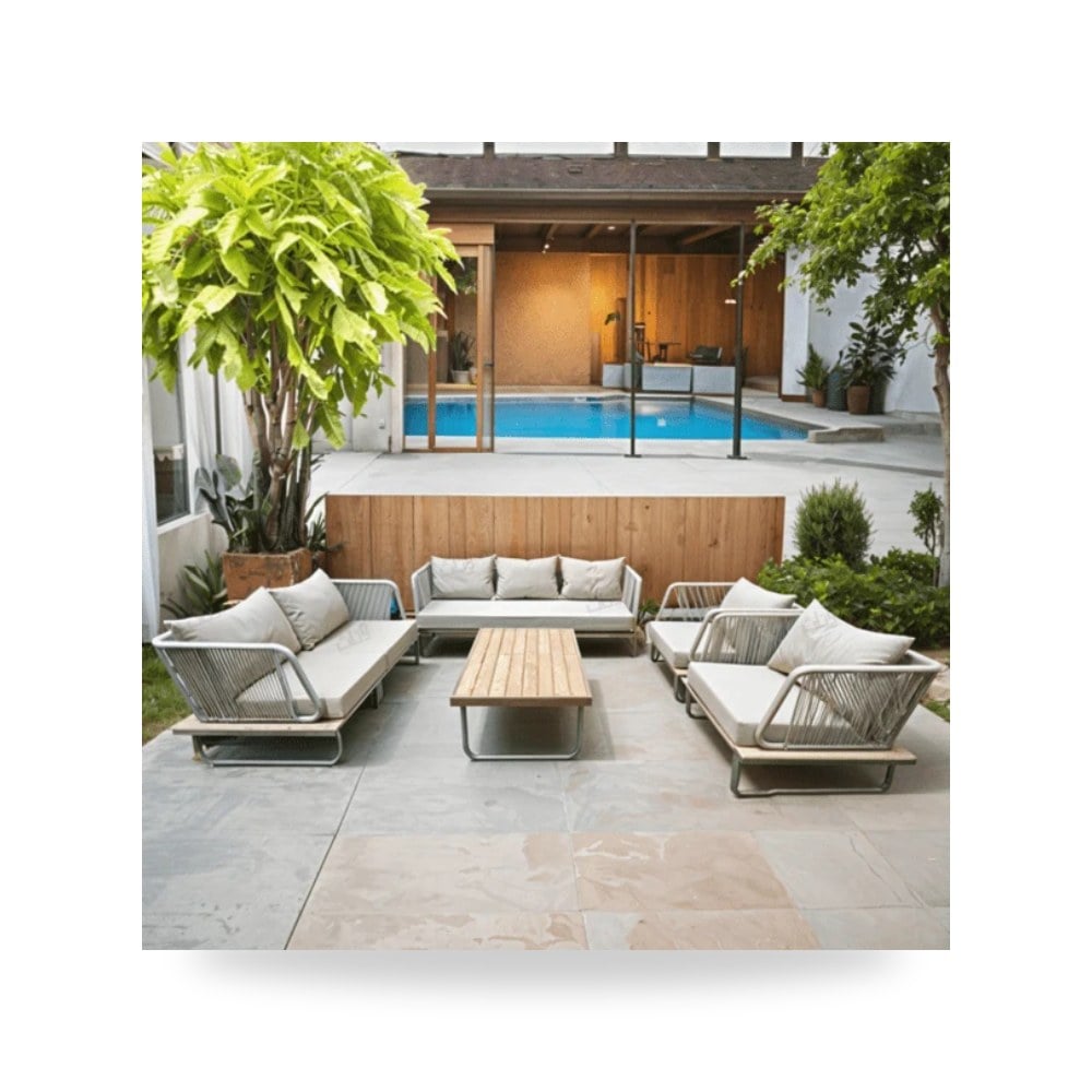كراسي ومقاعد فاخرة - 5-piece outdoor seating set-b - من Otath - طراز TD-1013