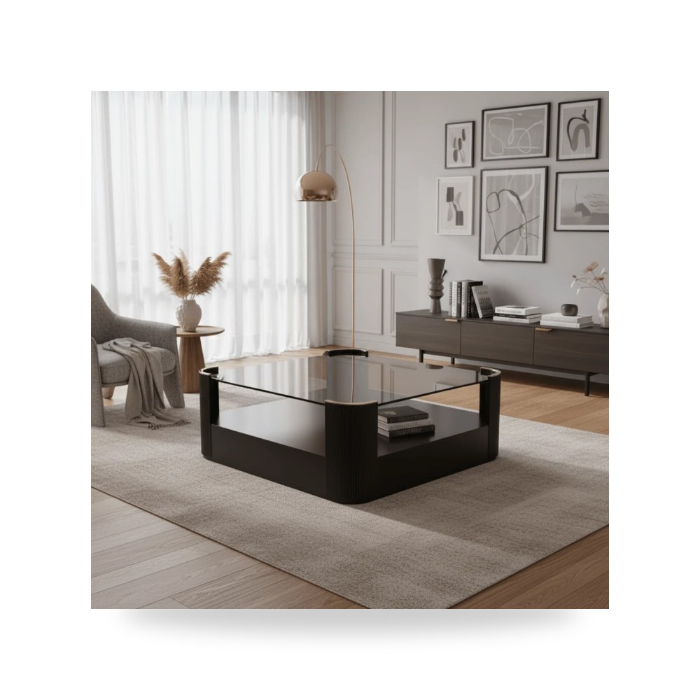 كراسي ومقاعد فاخرة - طاولة قهوة مربعات هندسية Caracole موديل CLA - طراز CLA-024-4016
