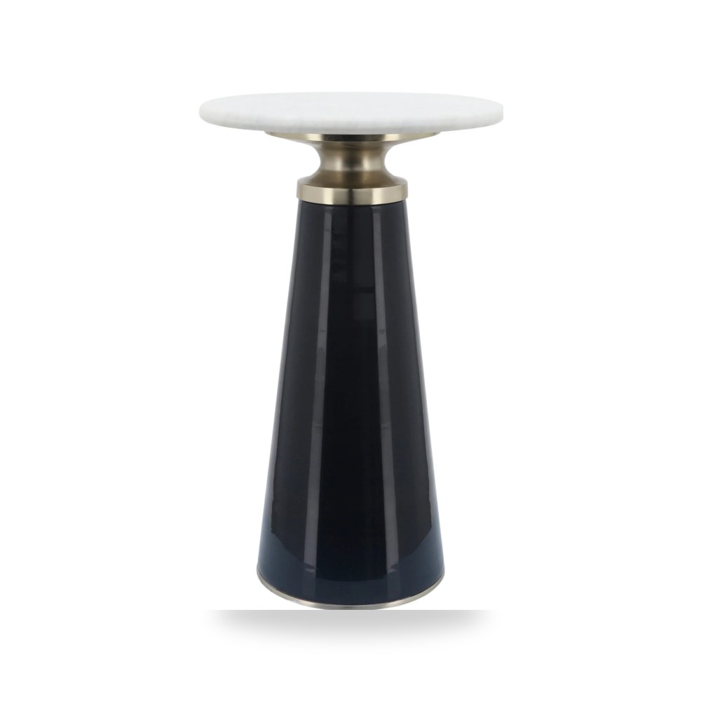 طاولة جانبية أزرق Marble Nebular من ساج بروك هوم Sagebrook Home