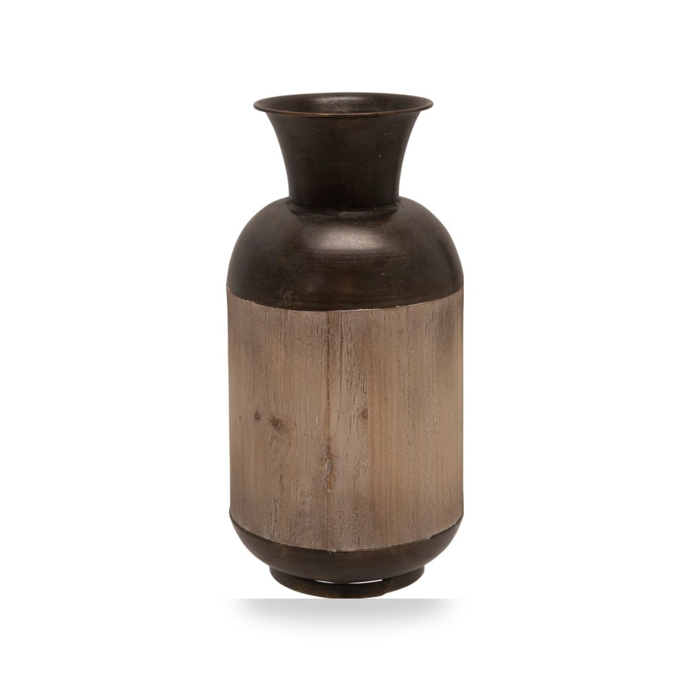 خشب برونزي METAL - WOOD JAR, Sagebrook Home