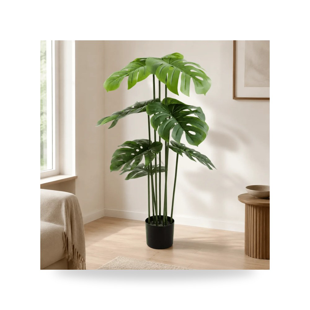 حوض زرع ونباتات ديكوري فاخر - نبات زينة صناعي موديل KA0064 - مقاس 30cm