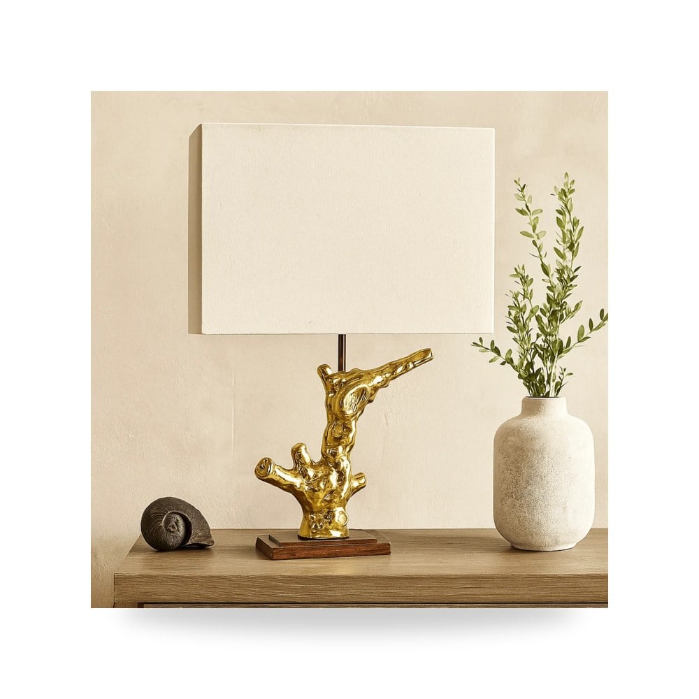أباجورة طاولة ديكور POLY 28" BRANCH , ذهبي Sagebrook Home موديل 50697