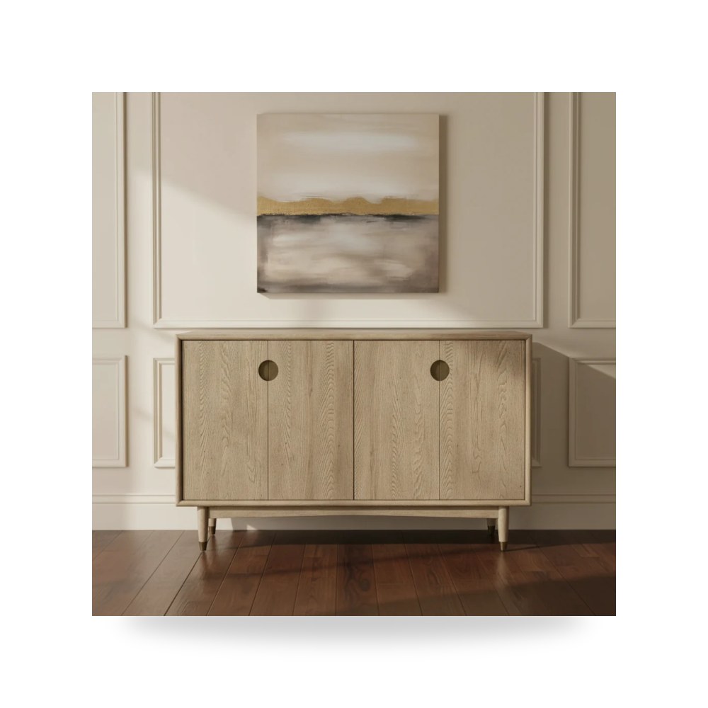 بوف ومسند قدم عثماني - بوفيه كونسول أحمر A.R.T. Furniture موديل - طراز 313252-2803