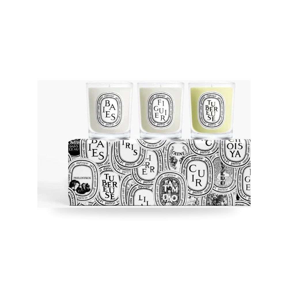 مجموعة من 3 شموع صغيرة 70 جم موديل M68XM24COF70 Diptyque