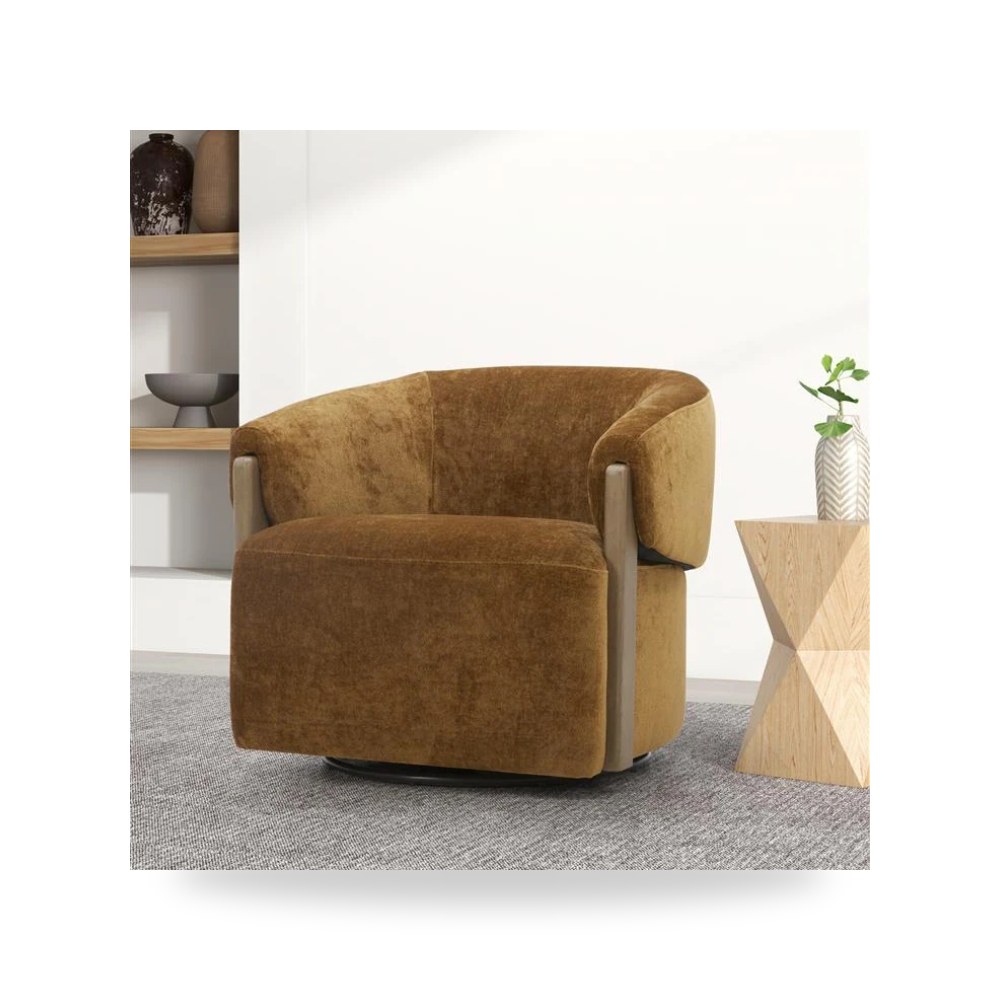 كرسي جلوس بتصميم أنيق - كرسي بني Carmo - طراز R1889-006523