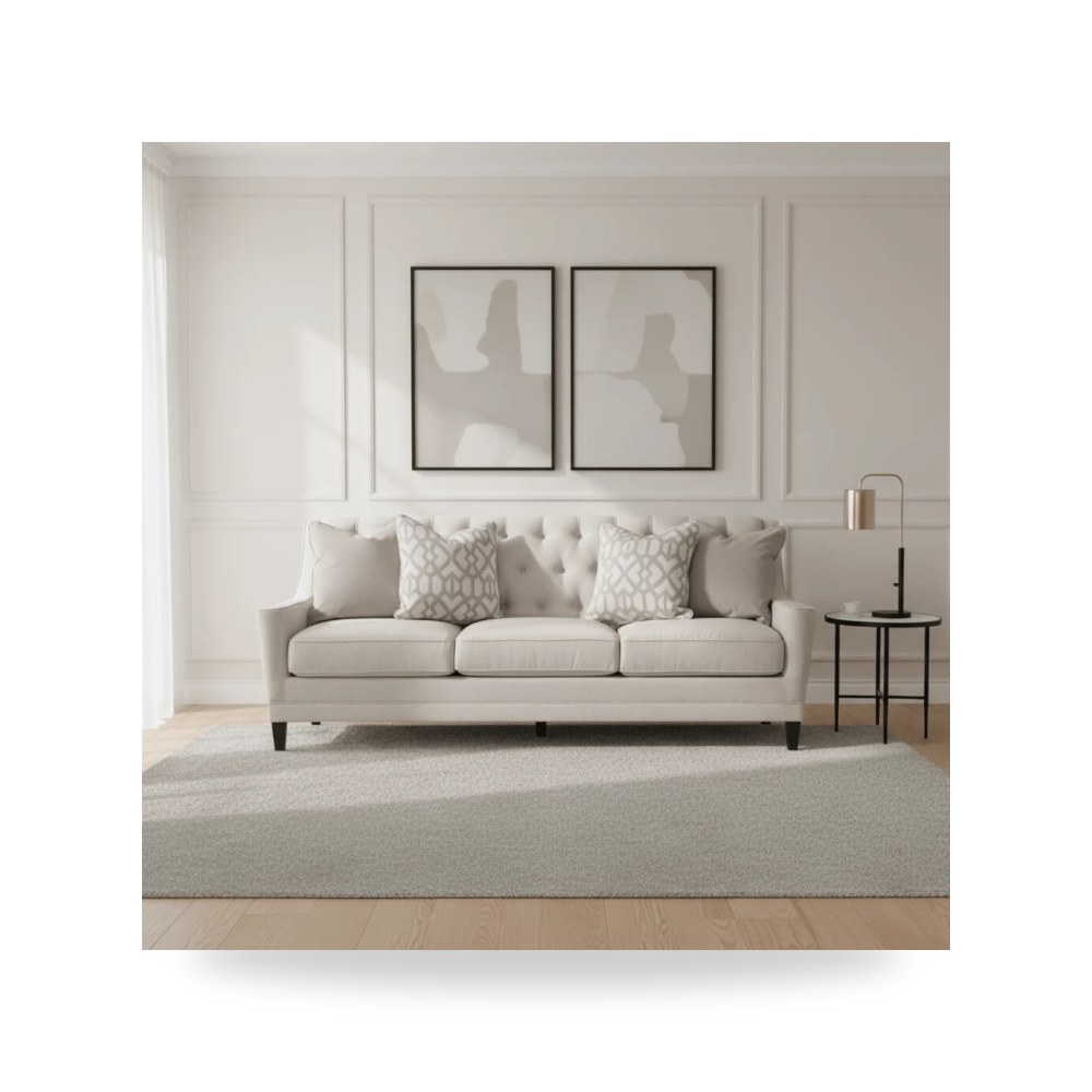 كراسي ومقاعد فاخرة - أريكة بيج Aria - طراز R0802-002238