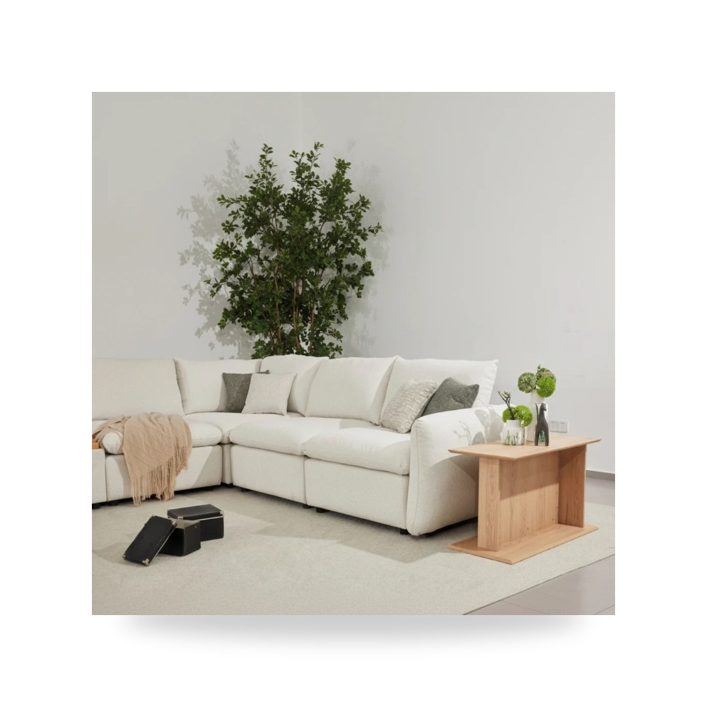 طاولة قهوة بلوط بيج Anees TABLE - OTTOMAN موديل R2270-0002WT