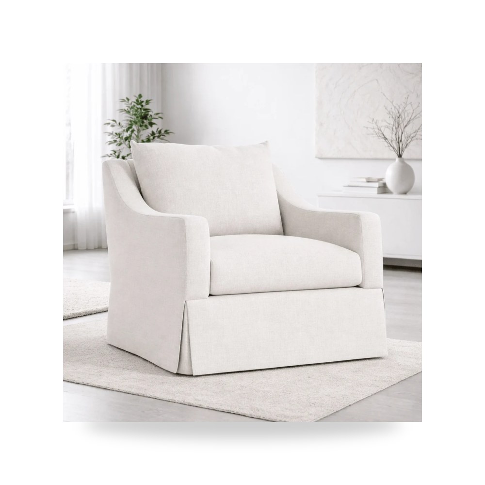 كرسي جلوس بتصميم أنيق - Grace Fabric Swivel Chair - من Bernhardt - طراز P4912SB