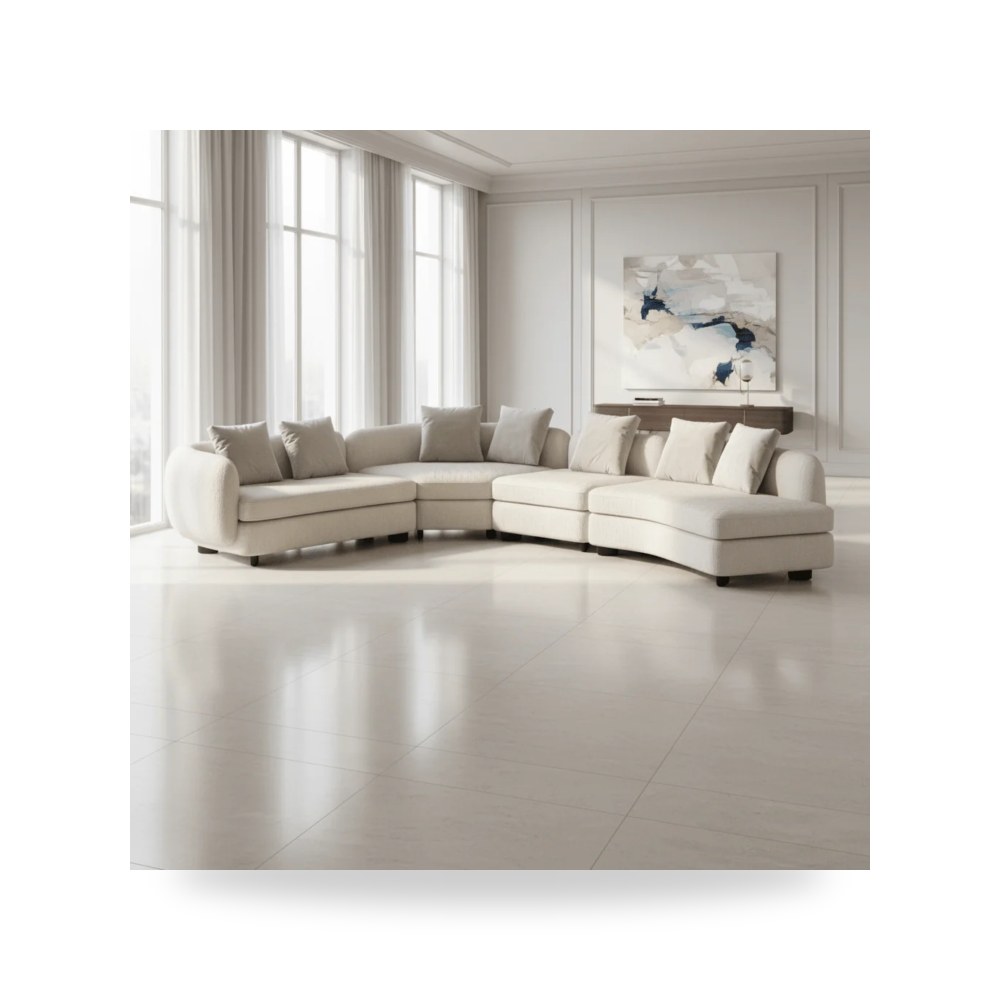 كنب زاوية أريكة مقطعية كاراكول Caracole موديل UPH 424