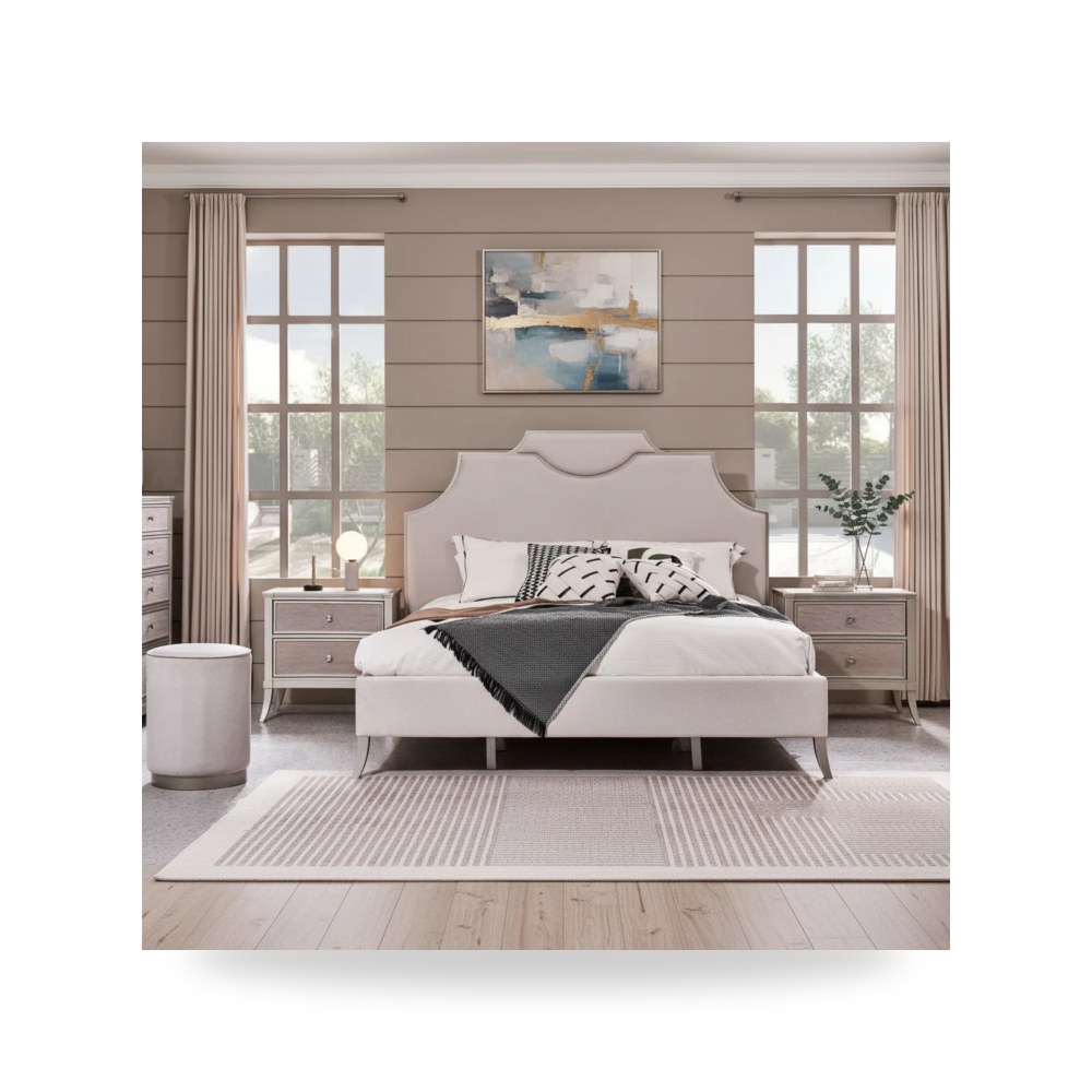 سرير نوم فاخر - ELISORA KING BED - طراز GF-858-BED