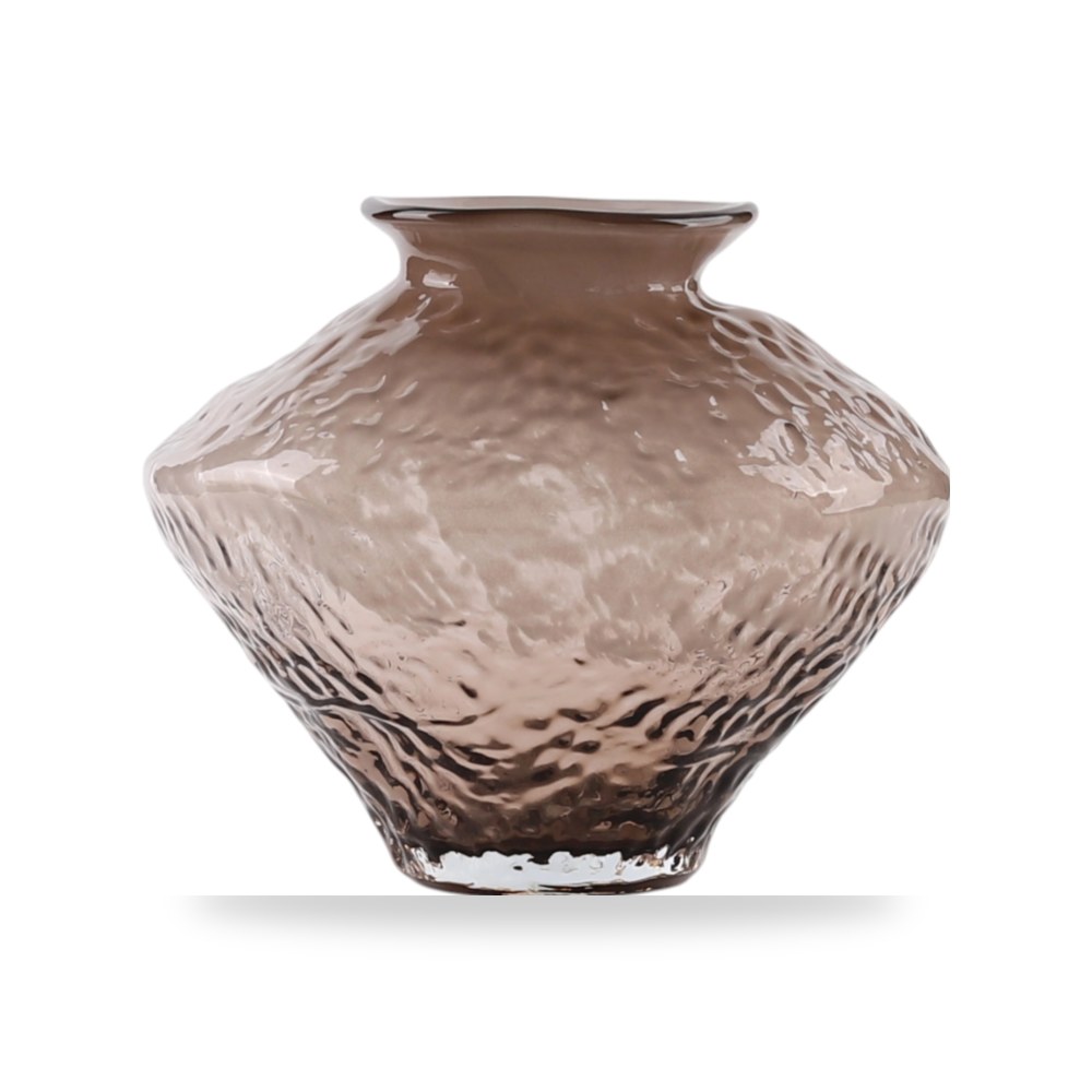 مزهرية فازة ديكور Tirzah Glass بني Sagebrook Home