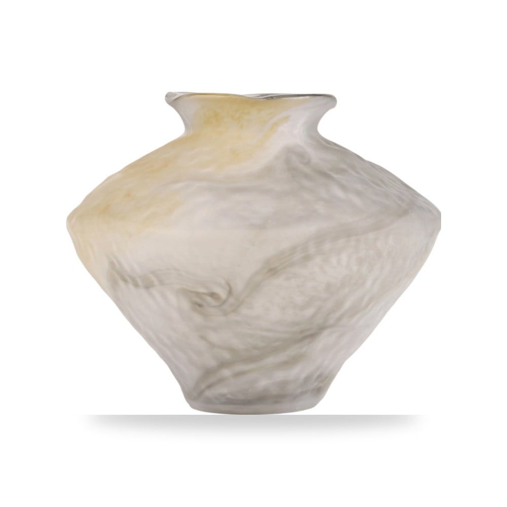 مزهرية فازة ديكور Tirzah Cream Glass Sagebrook Home