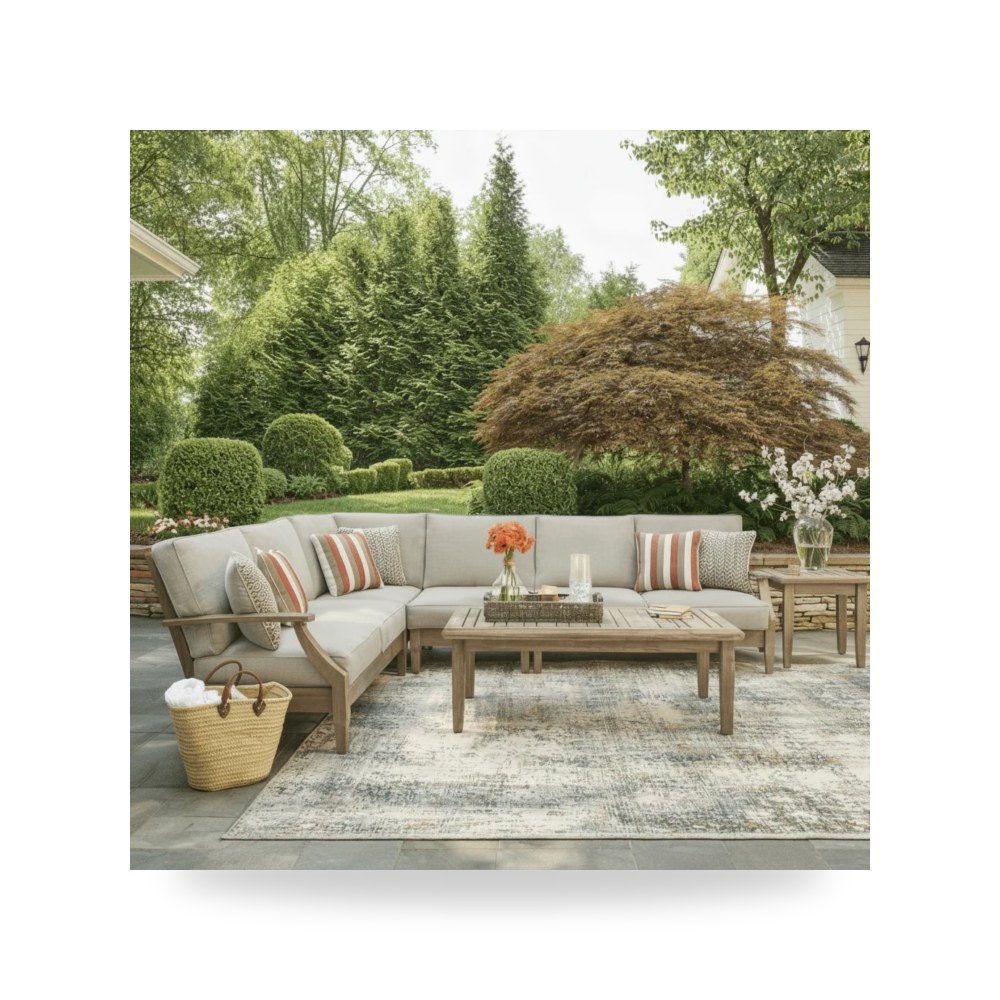 كنب وجلسات جلوس فاخرة - Outdoor Sectionals Ashley موديل P801