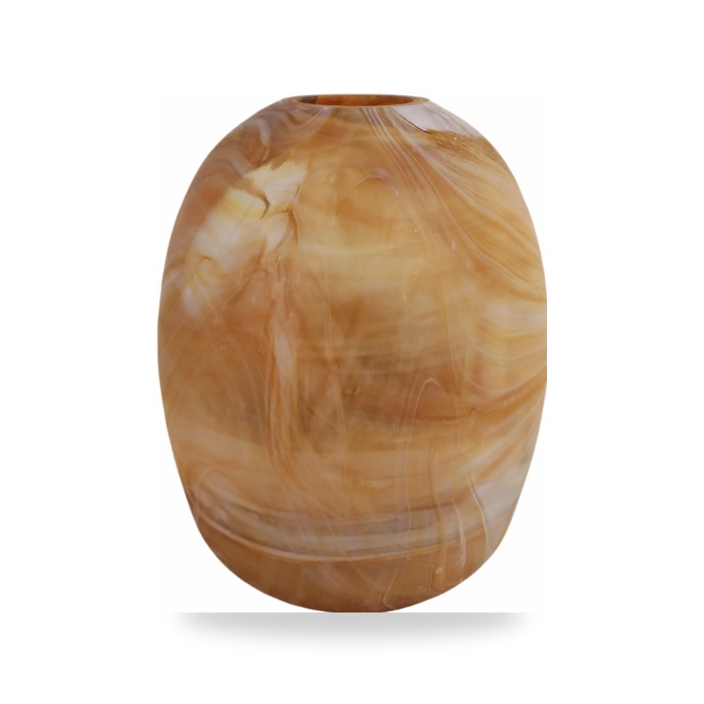 مزهرية فازة ديكور Marseille Glass بني Sagebrook Home