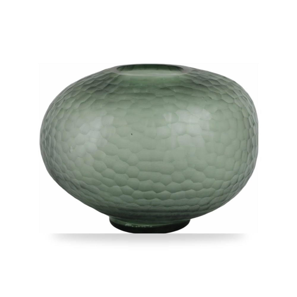 مزهرية فازة ديكور Bastia Glass أخضر Sagebrook Home