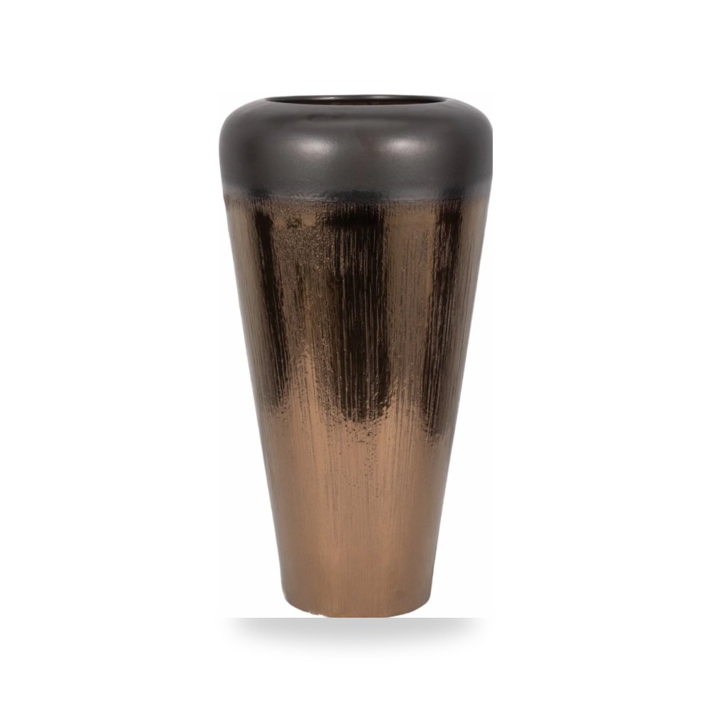 مزهرية فازة ديكور Tiziano Ceramic Bronze Floor Sagebrook Home