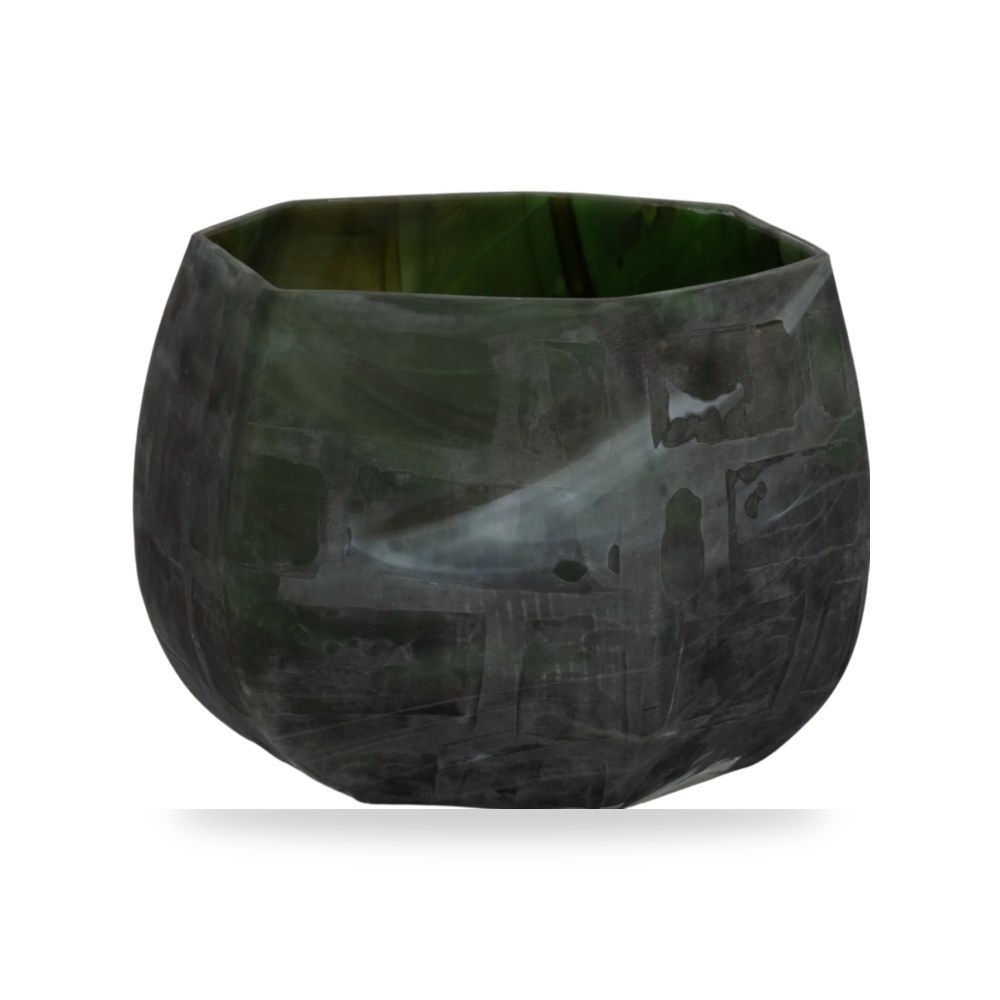 مزهرية فازة ديكور SAVU GLASS أخضر Sagebrook Home