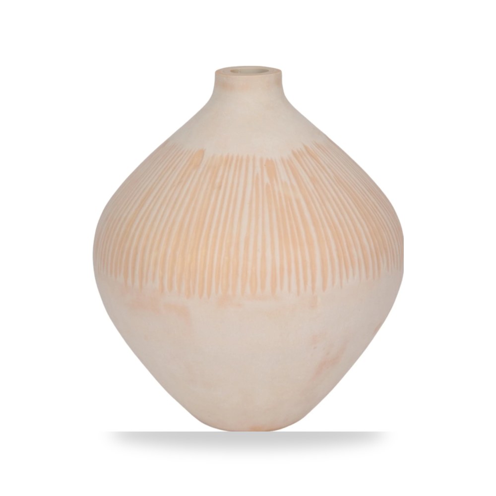 مزهرية فازة ديكور WALLACE CREAM GLASS Sagebrook Home