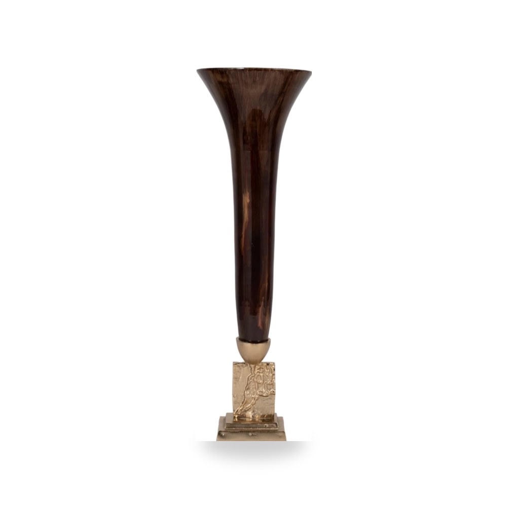 زجاج برونزي TRUMPET VASE, Sagebrook موديل 18739-01 Sagebrook Home
