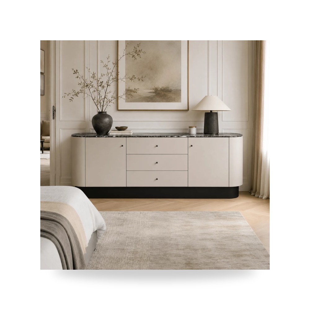 وحدة أدراج وكومودينة غرف نوم - خزانة أدراج Carolina - طراز R2260-B0001DT