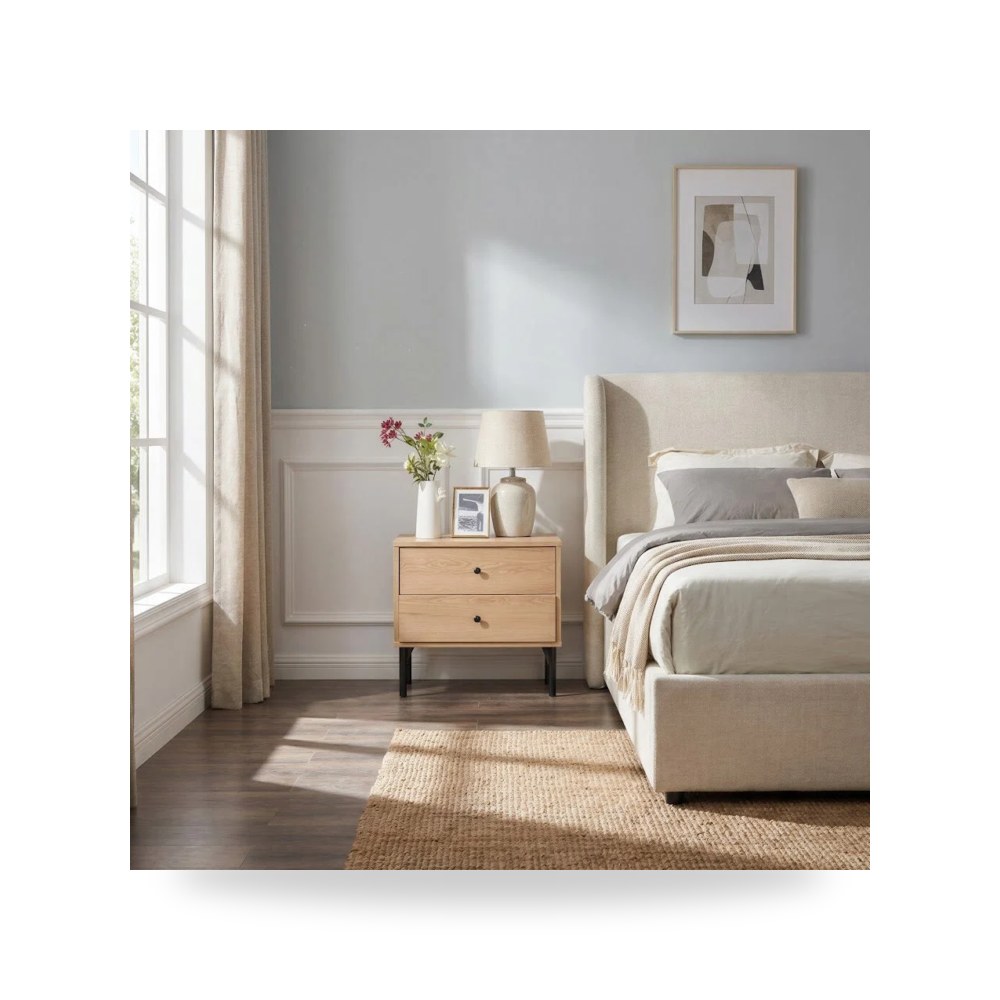 وحدة أدراج وكومودينة غرف نوم - Bisque Brown NightStand