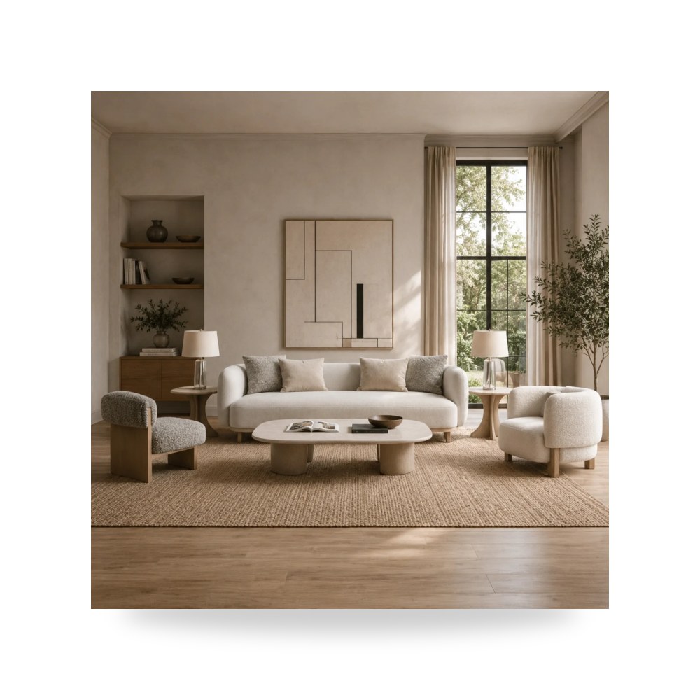 طقم كنب غرفة معيشة روتس موديل HC060-Set