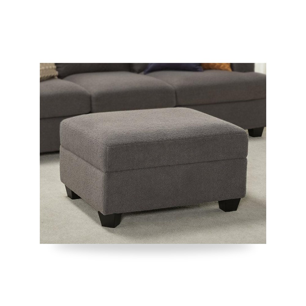بوف جلوس ديكوري فاخر - Alhome Bouclé Pouf - طراز 110113760 - مقاس 45 cm