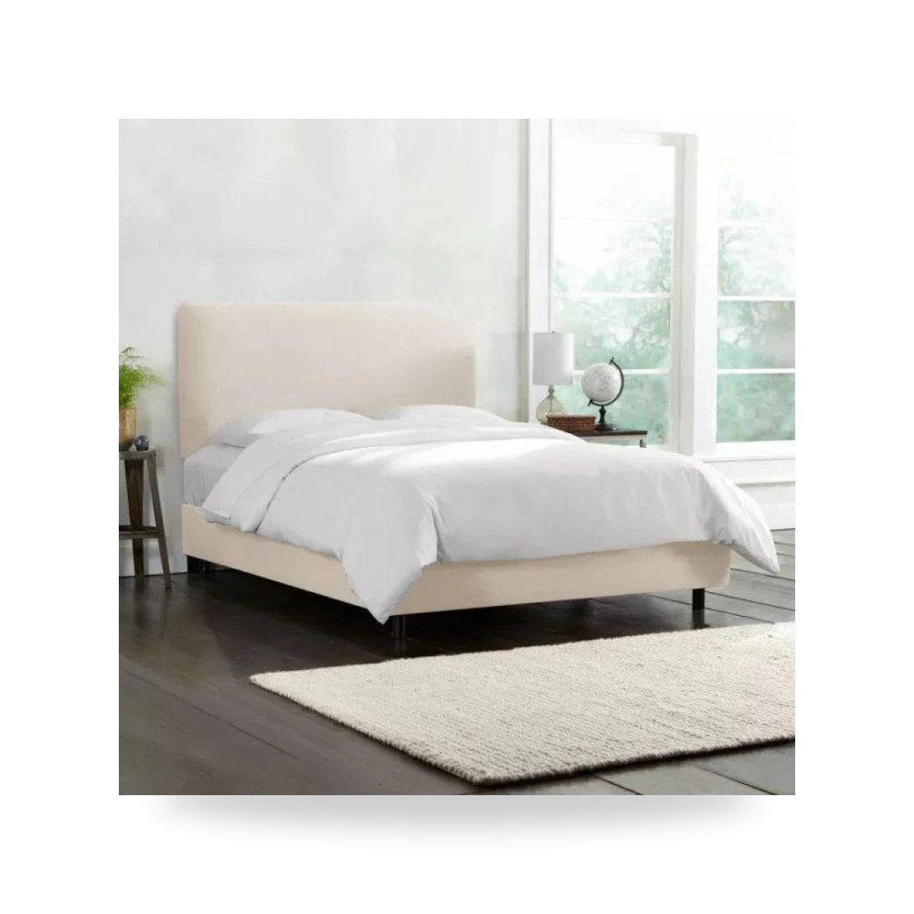 سرير غرفة نوم خشبي مزدوج مقاس 180 سم Alhome