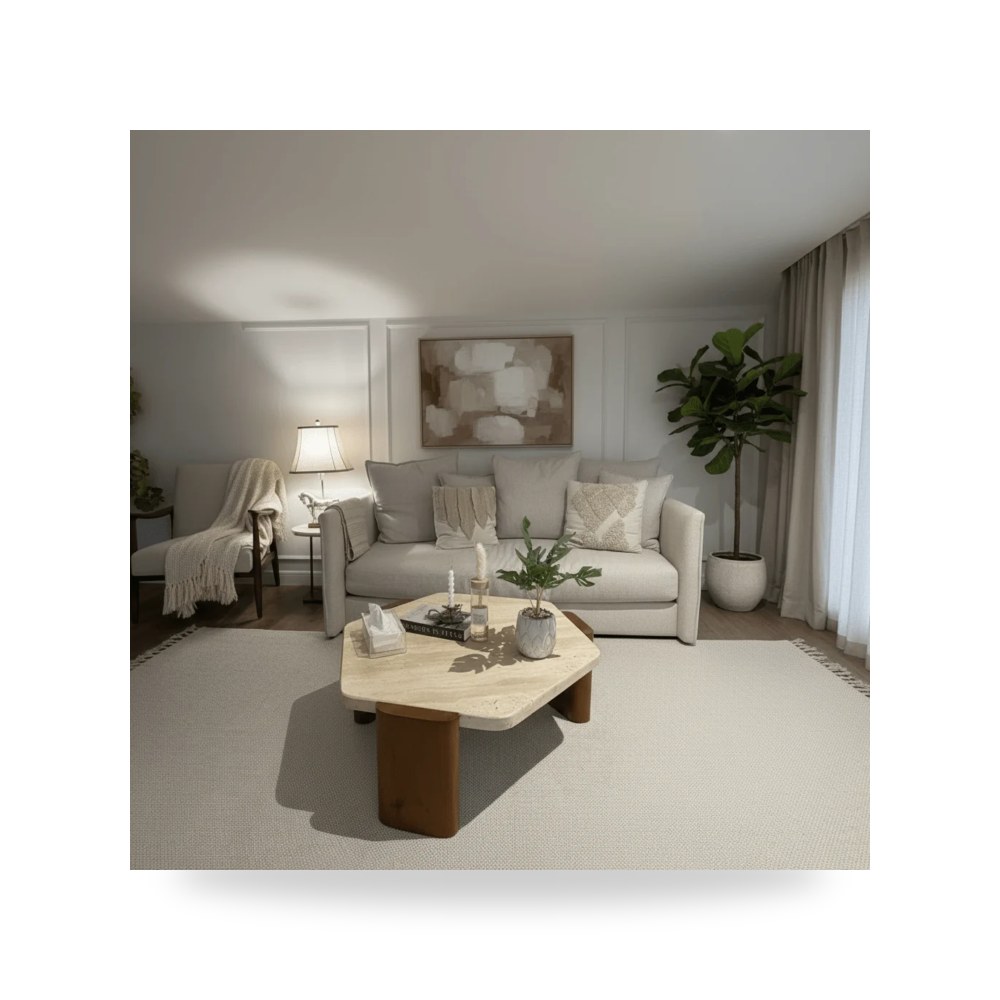 طاولة خشب أبيض 95×85 Alhome